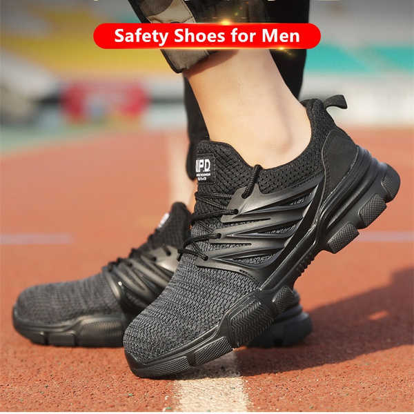 Mens Work Safety Shoes Steel Toe Bulletproof Sneakers Indestructible Boots  | eBay
